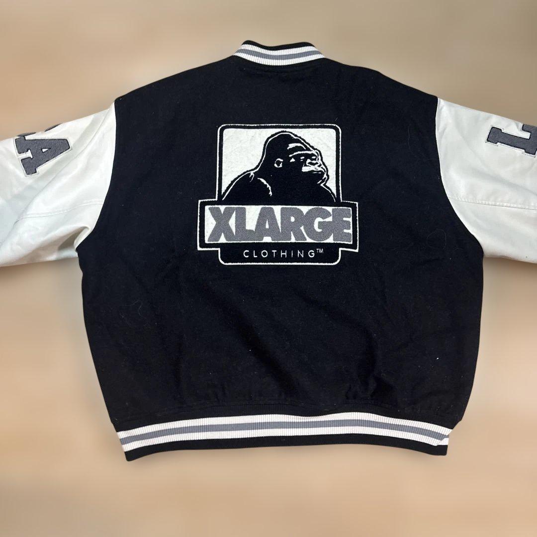 XLARGE スタジャン ネイビー/ホワイト XL 値下げ交渉可能です！