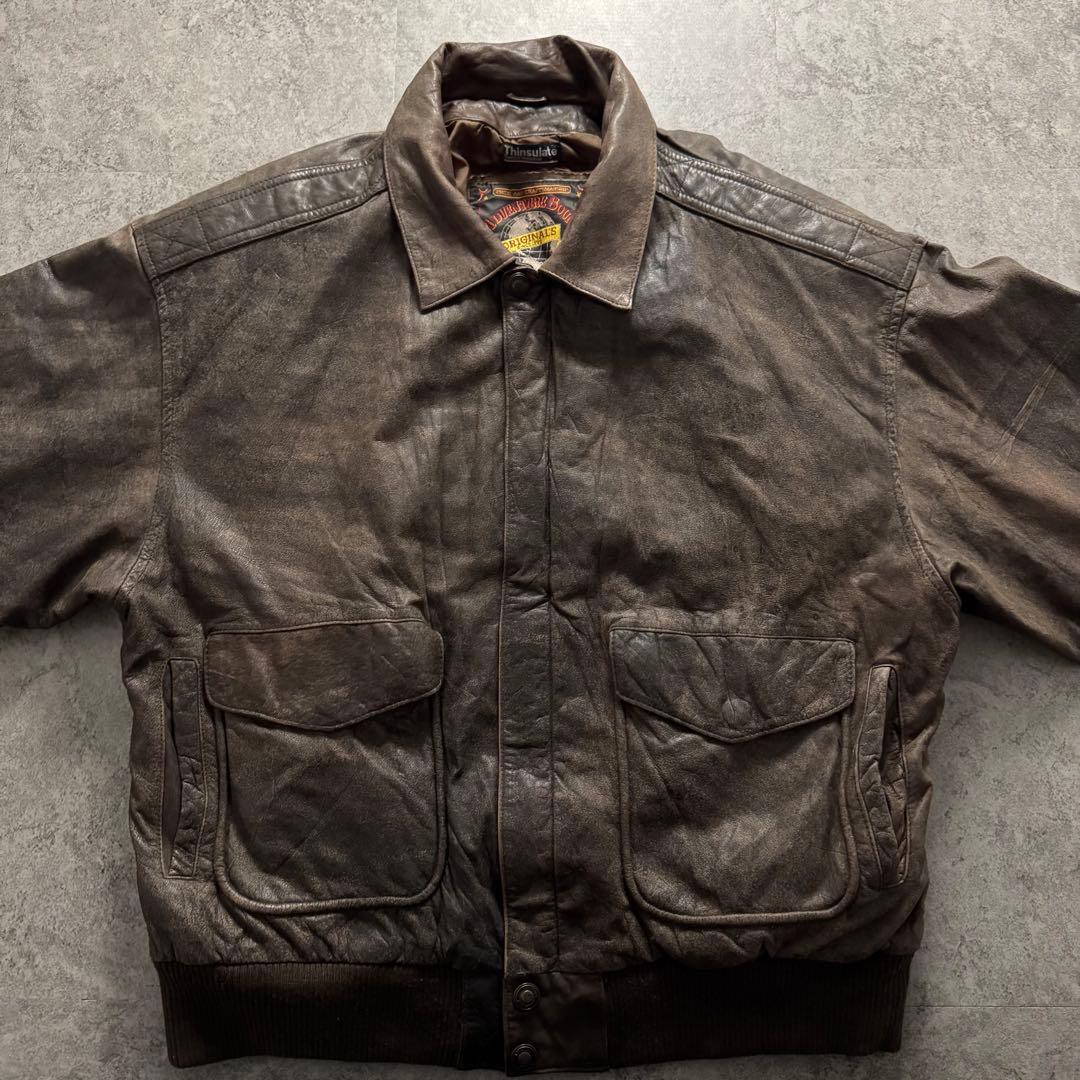 90s WILSONS A-2 フライトジャケット　シンサレート　vintage