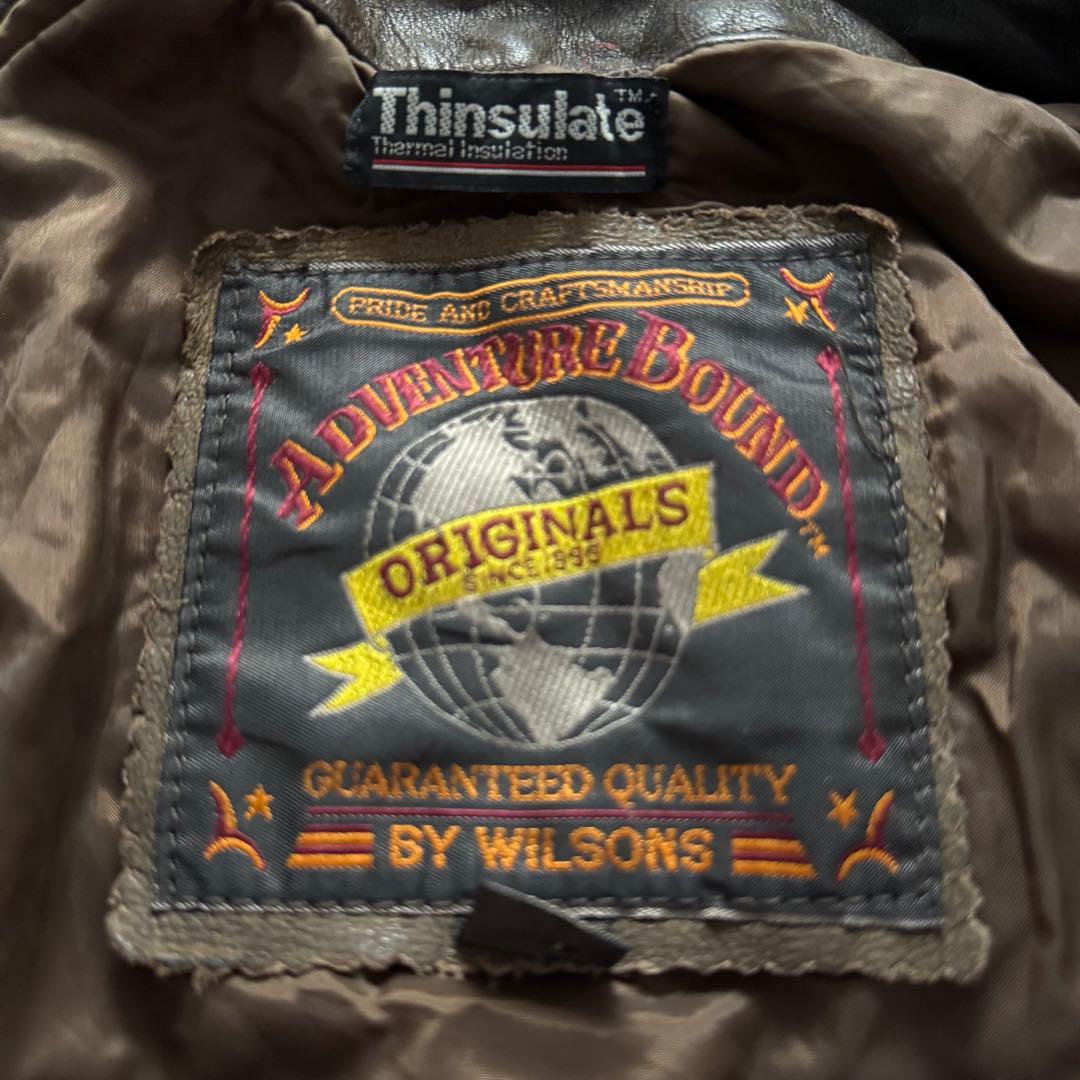 90s WILSONS A-2 フライトジャケット　シンサレート　vintage