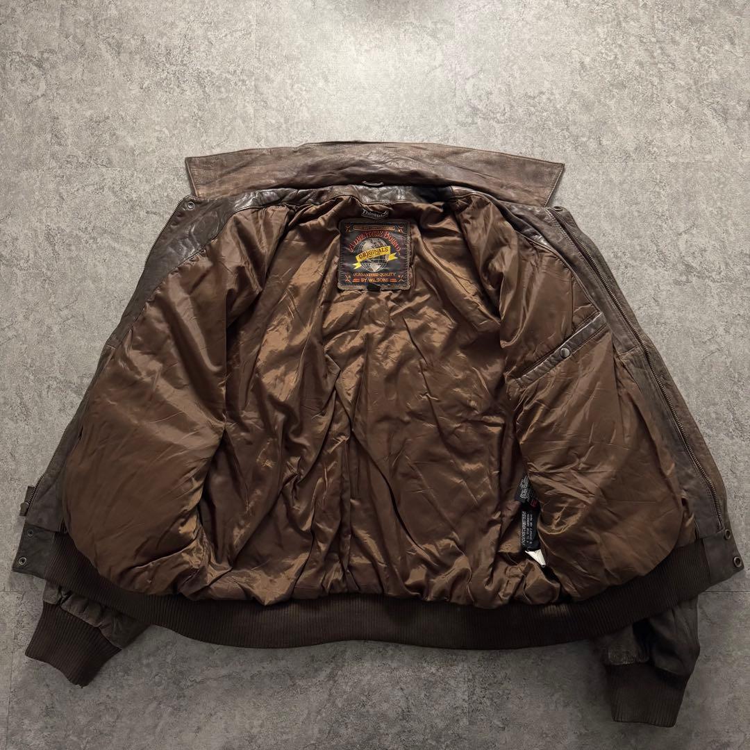 90s WILSONS A-2 フライトジャケット　シンサレート　vintage