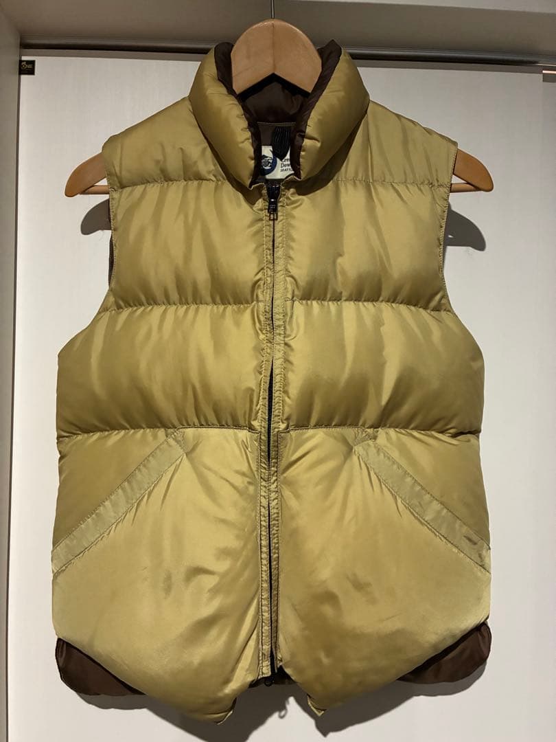 【極美品】ボーイズマーケット別注クレセントダウンワークスNBNWベスト タン