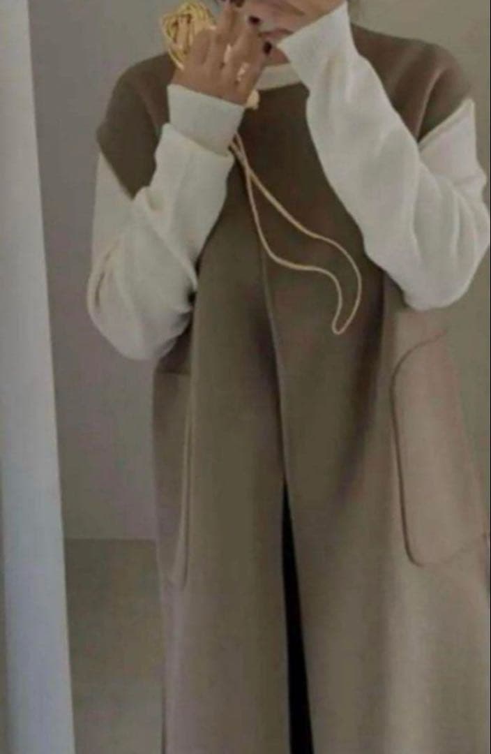 【Na.e 】ナエ即完売品 Handmade Wool Gilet エトープ