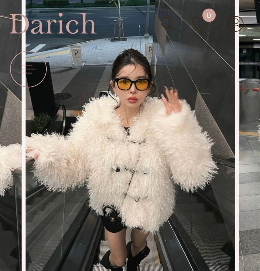 Darich ファーボリュームデザインコート ファーコート