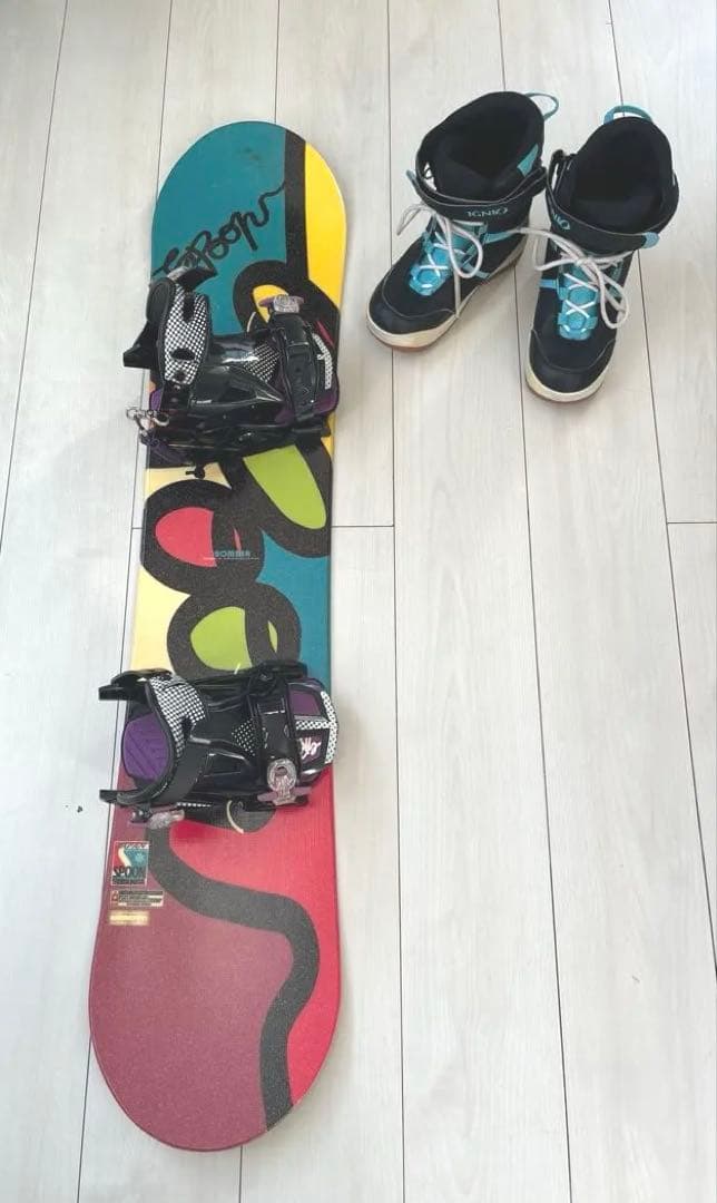 SPOON スノーボードセット118 ブーツ22〜22.5 キッズ　子ども