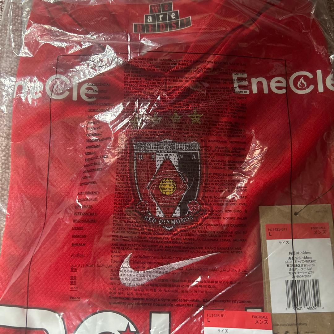 浦和レッズ　ユニフォーム　Lサイズ　2025