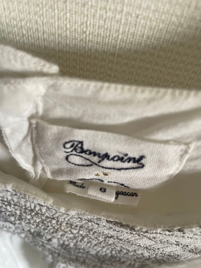 Bonpoint 8A ワンピース ホワイト