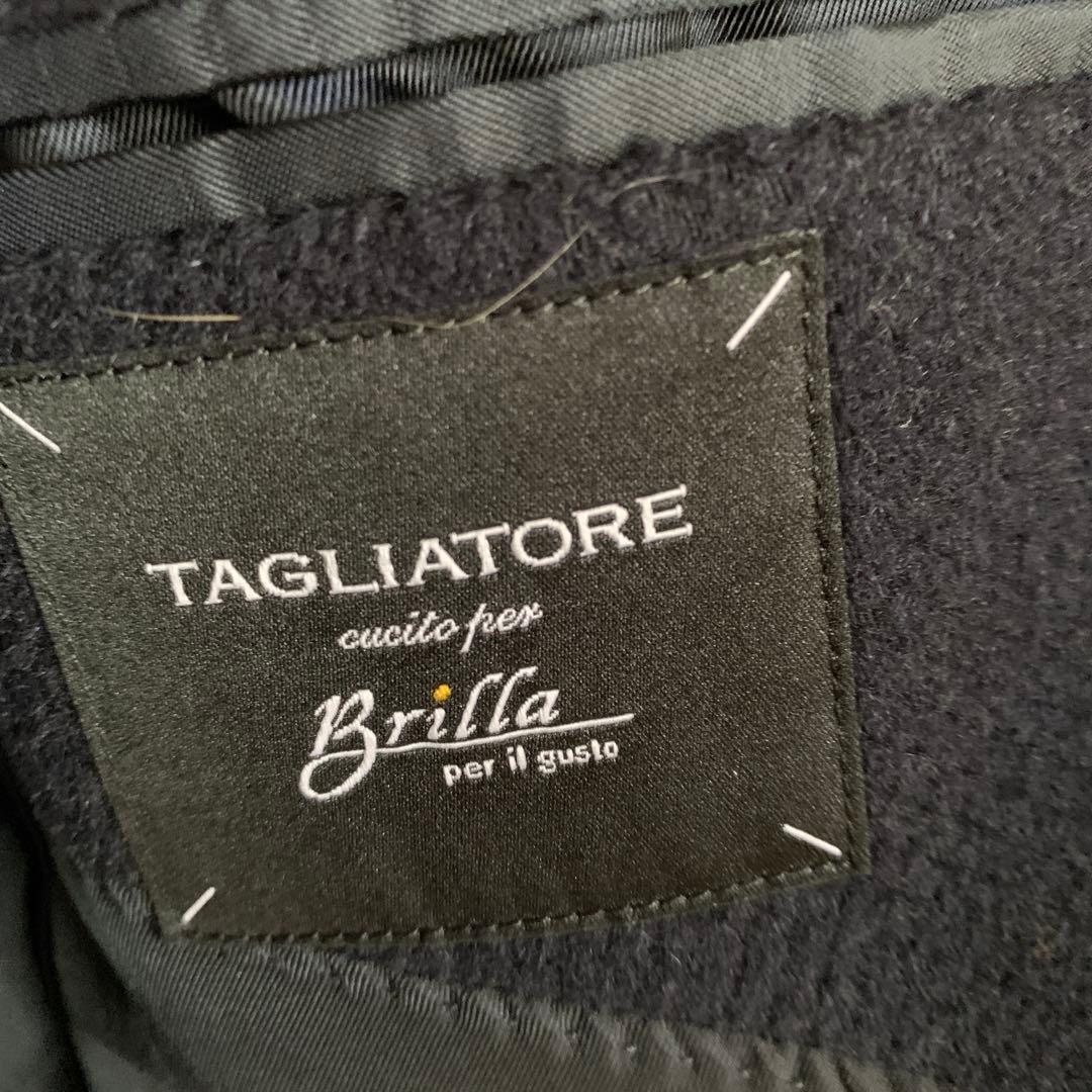 TAGLIATORE RICH アルパカウール ネイビー ダブルブレスト48