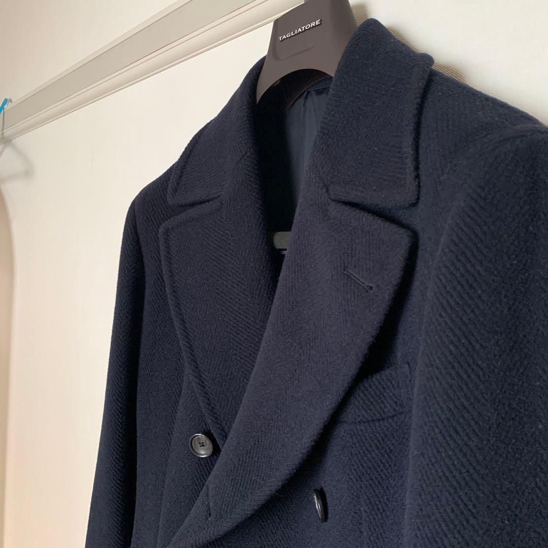 TAGLIATORE RICH アルパカウール ネイビー ダブルブレスト48