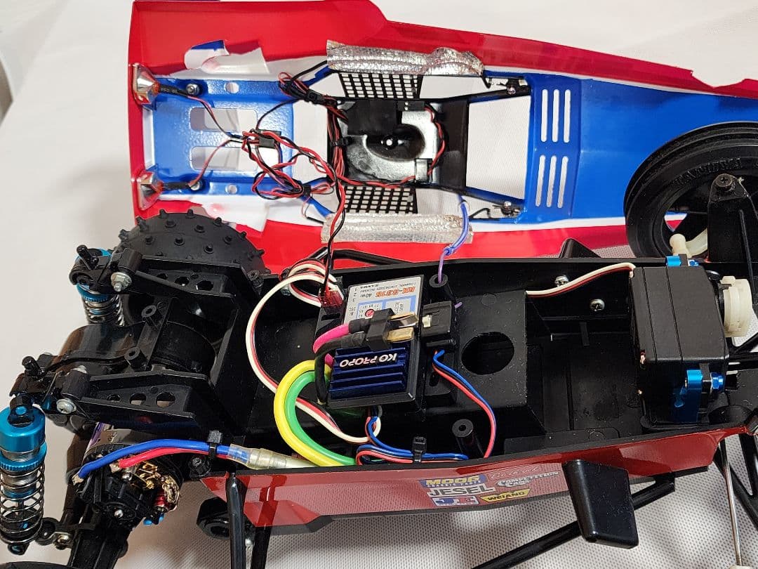 k*u様 タミヤ ホーネットカスタム LED　メカ付きセット新車