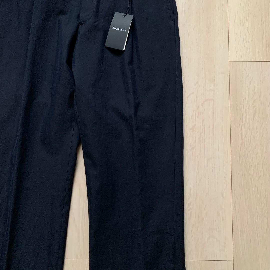 新品未使用　GIORGIO ARMANI イタリア製　スラックス　ネイビー　46