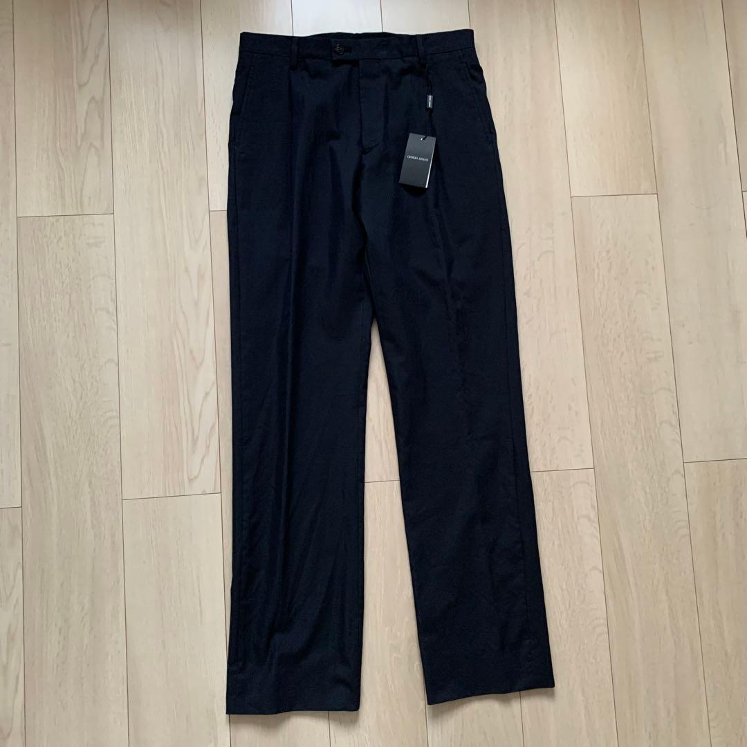 新品未使用　GIORGIO ARMANI イタリア製　スラックス　ネイビー　46