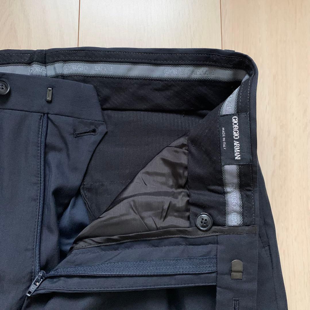 新品未使用　GIORGIO ARMANI イタリア製　スラックス　ネイビー　46