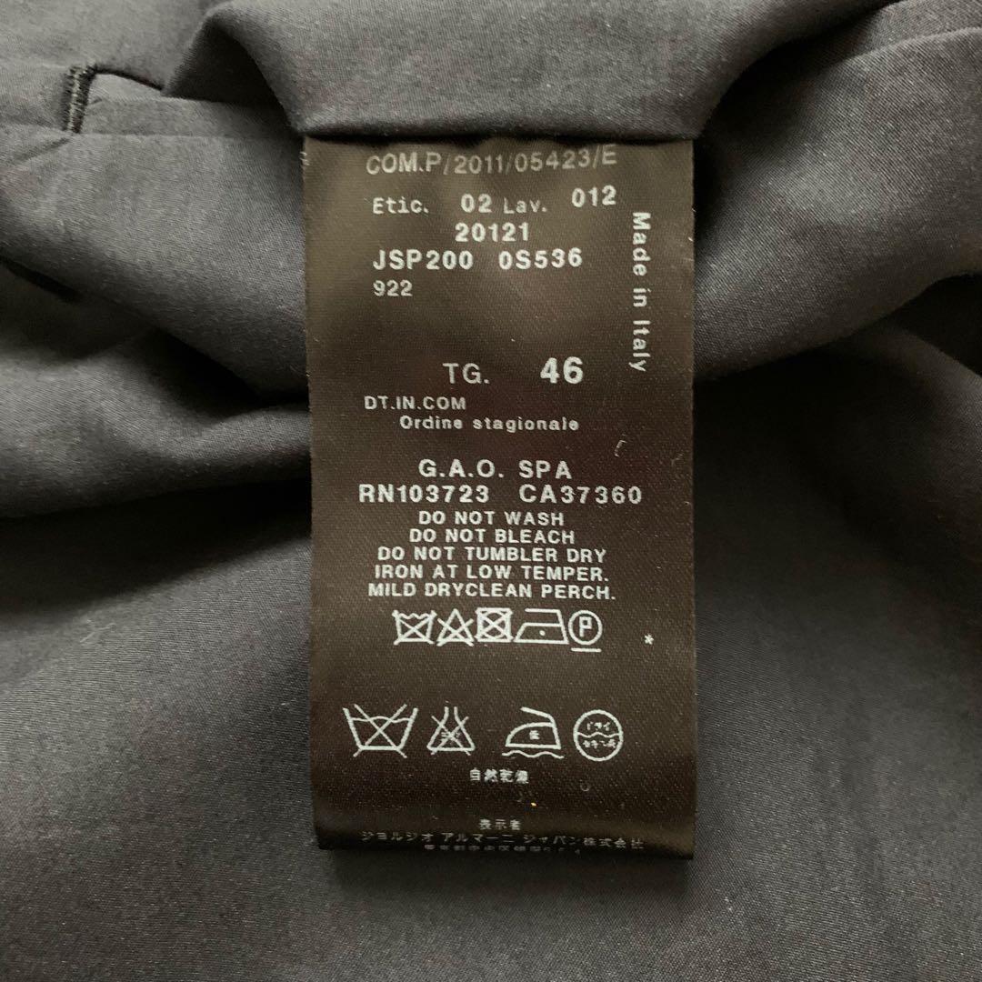 新品未使用　GIORGIO ARMANI イタリア製　スラックス　ネイビー　46