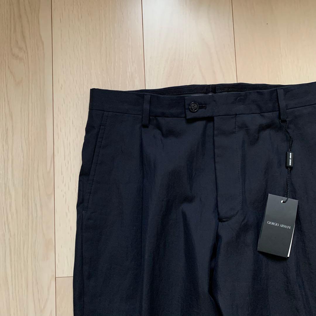 新品未使用　GIORGIO ARMANI イタリア製　スラックス　ネイビー　46