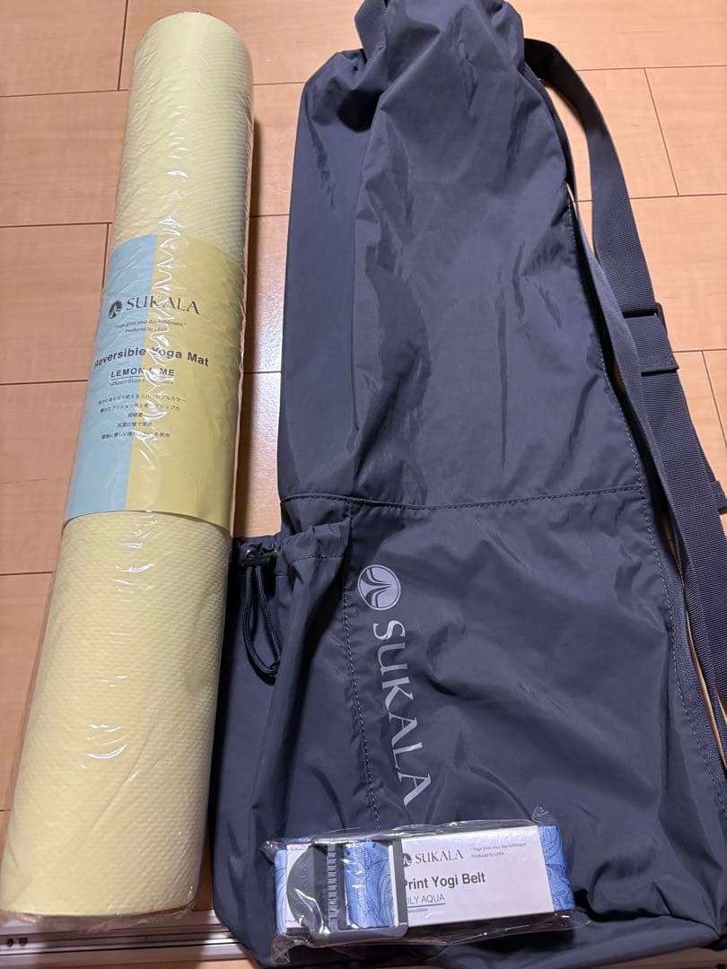 SUKALA リバーシブルヨガマット ヨガマットケース ヨガベルトセットLAVA