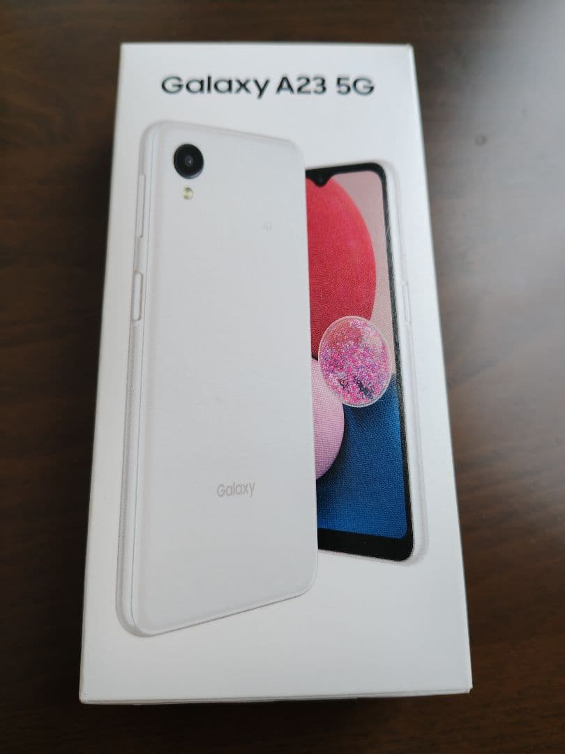 Galaxy A23 5G SCG18 ホワイト 本体 箱あり 初期化済み