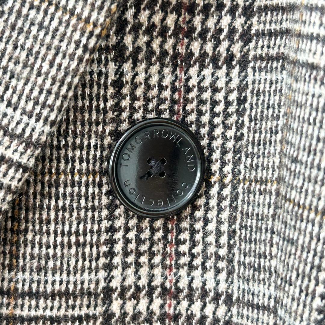 美品✨TOMORROWLAND　シックグレンチェック ダブルブレストジャケット