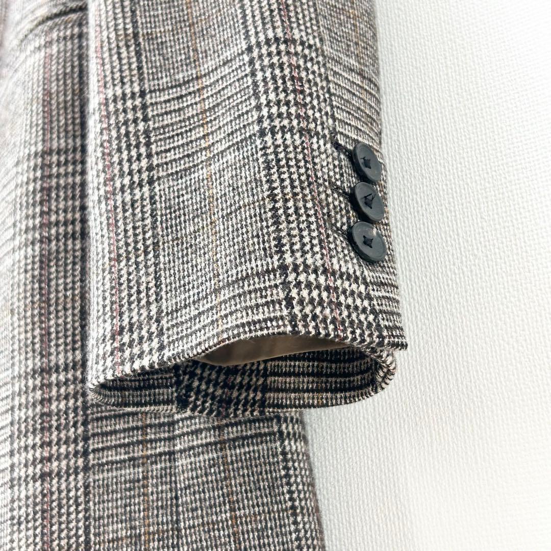 美品✨TOMORROWLAND　シックグレンチェック ダブルブレストジャケット