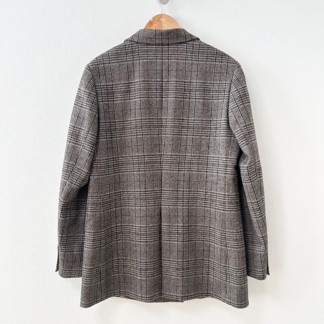 美品✨TOMORROWLAND　シックグレンチェック ダブルブレストジャケット
