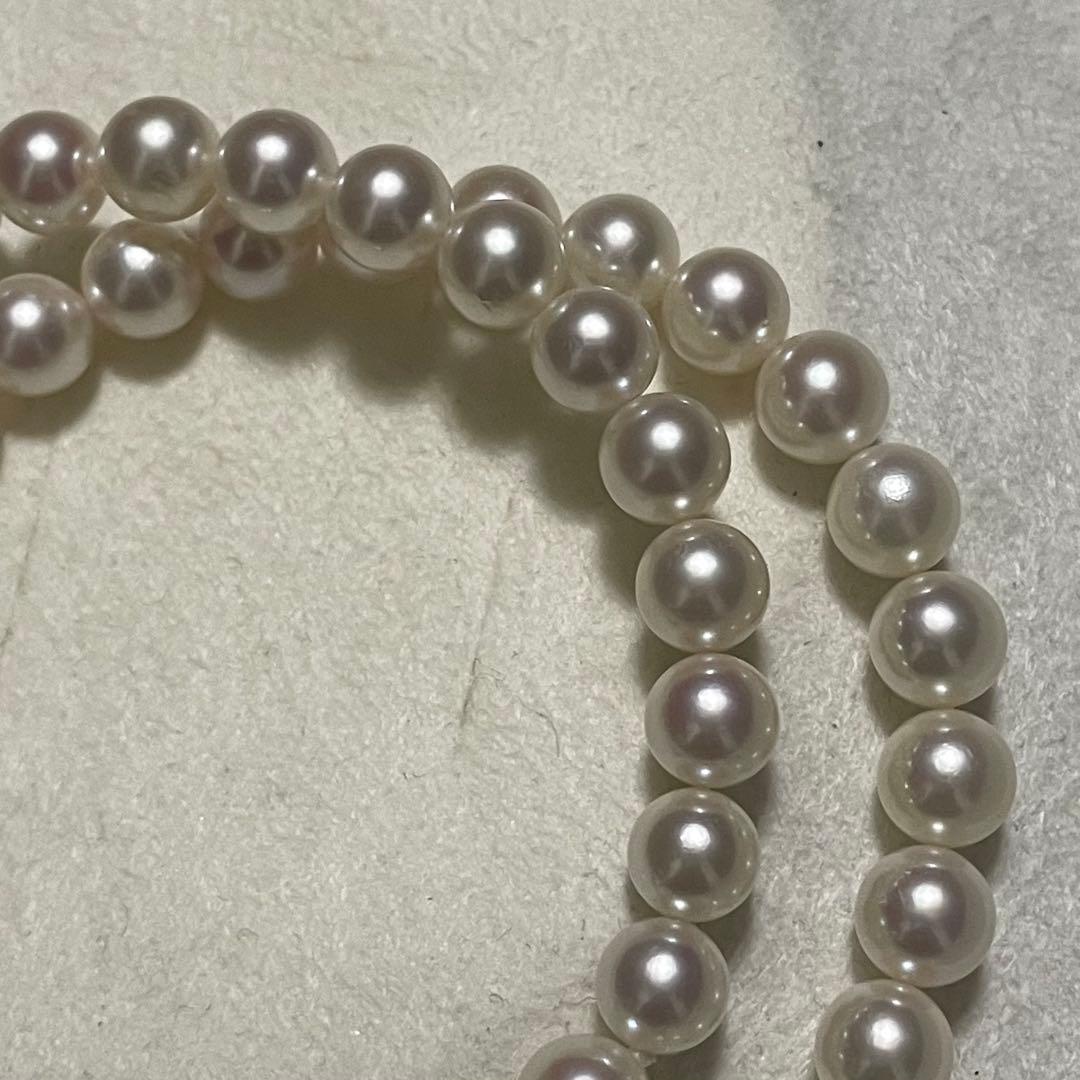 【テリ強✨美品】 あこや真珠 ネックレス 7.0-7.5 アコヤ パール 本真珠