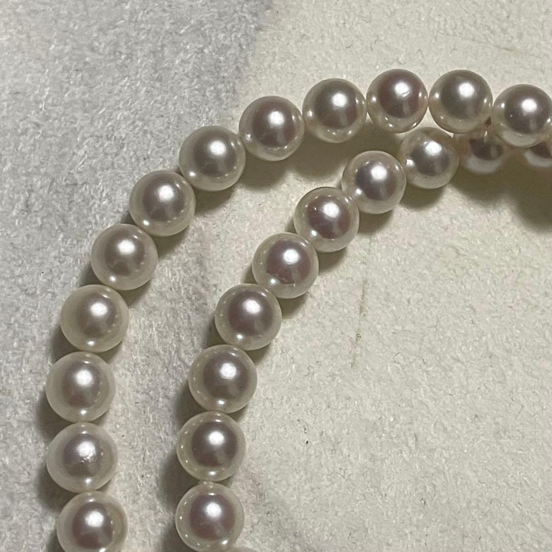 【テリ強✨美品】 あこや真珠 ネックレス 7.0-7.5 アコヤ パール 本真珠