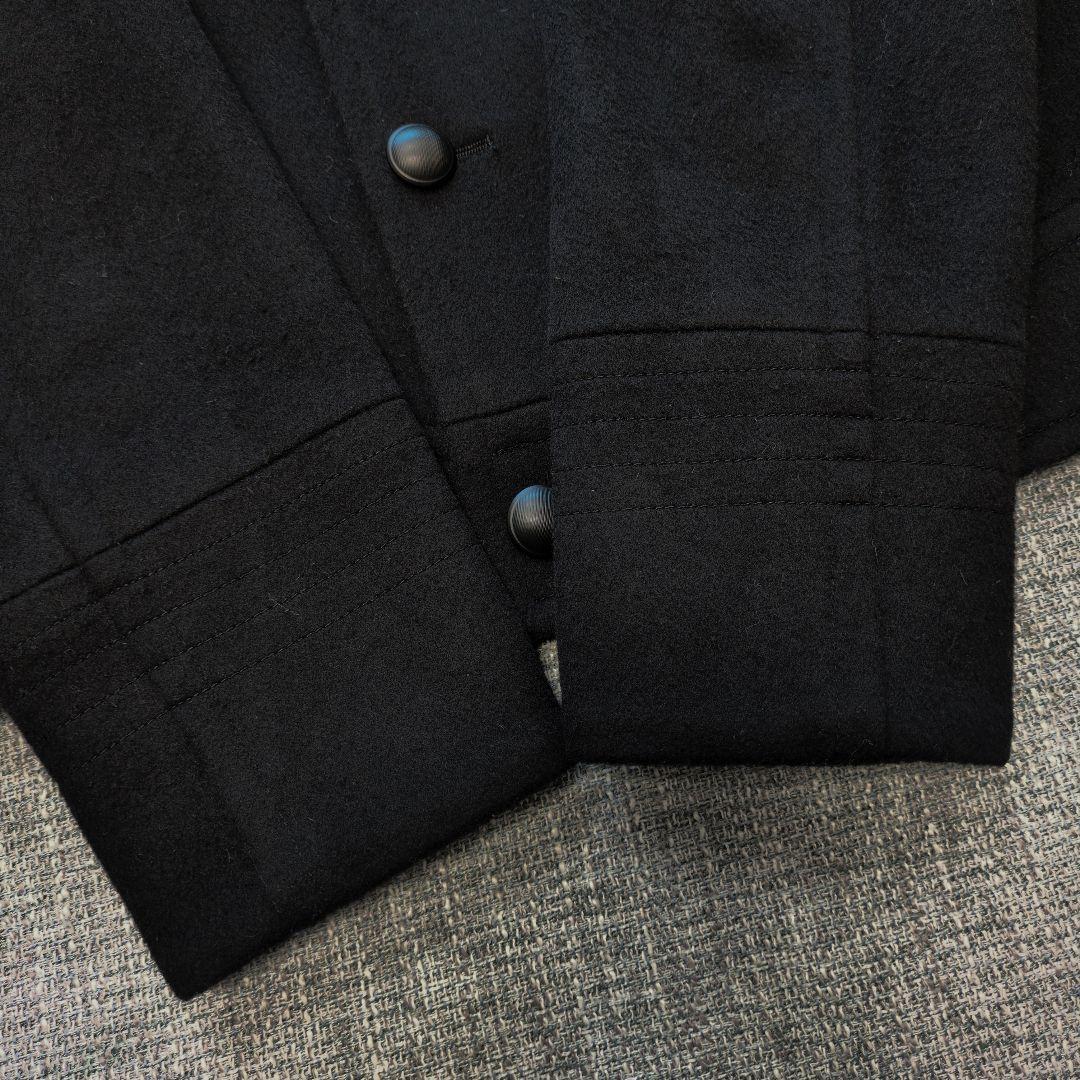 セオリー　メンズ　上質ウール　ピーコート　ブラック