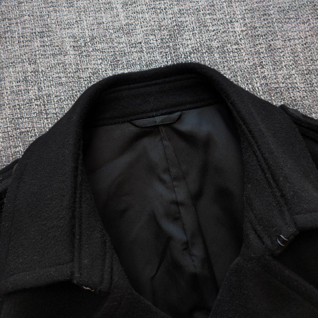 セオリー　メンズ　上質ウール　ピーコート　ブラック