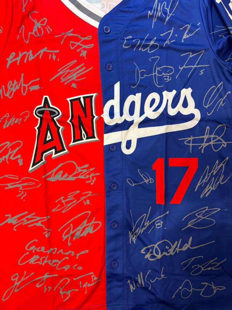 ⭐️優勝セール！⭐️超レア⭐️大谷翔平 ドジャース　エンゼルス 選手サインユニフォーム