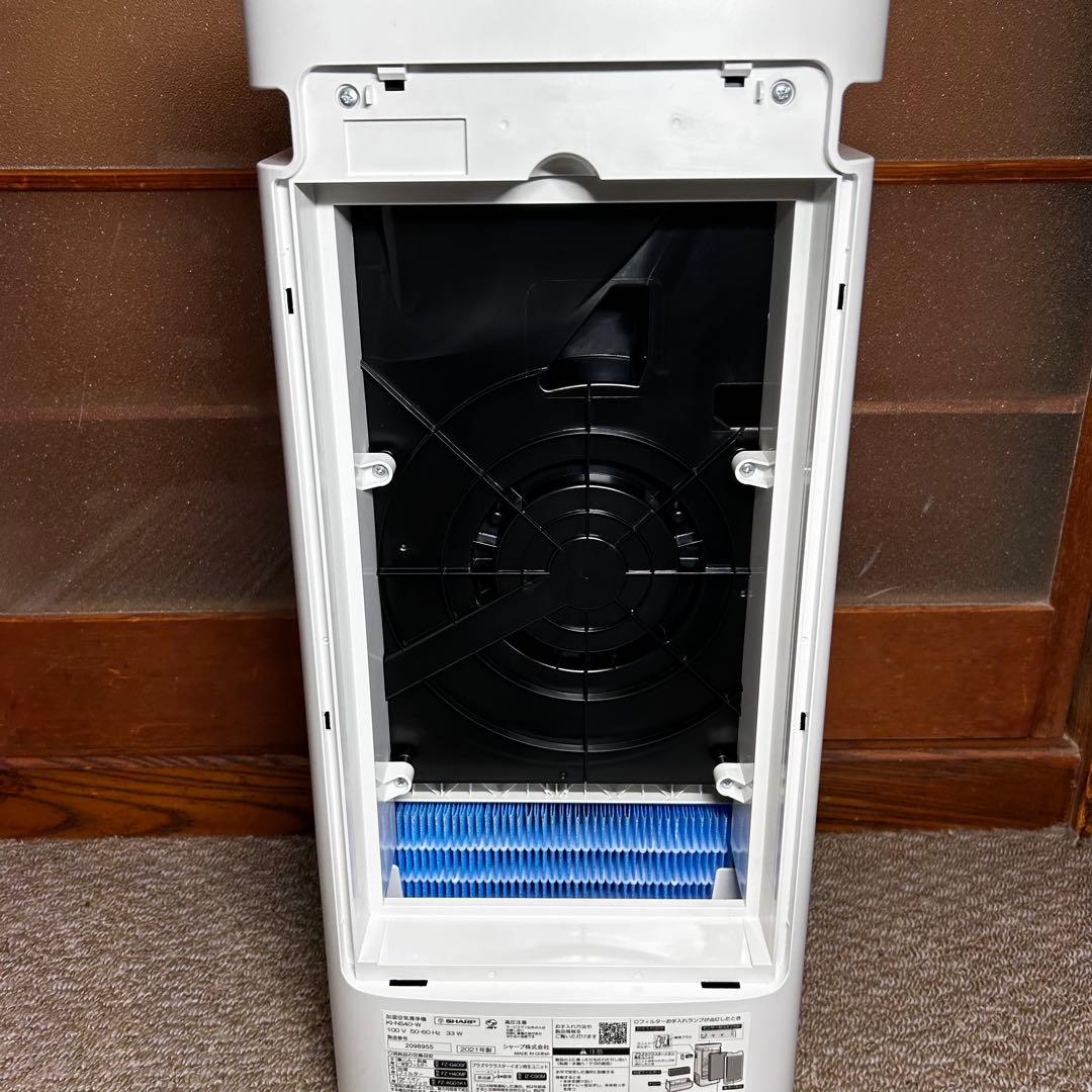 美品 SHARP 加湿空気清浄機 KI-NS40-W ホワイト 2021年製