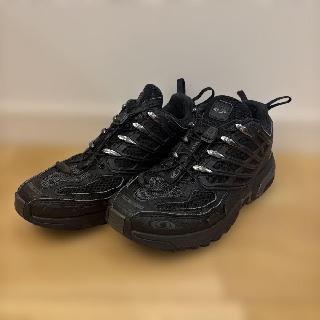 【SALOMON ACS PRO】25cm スニーカー ブラック