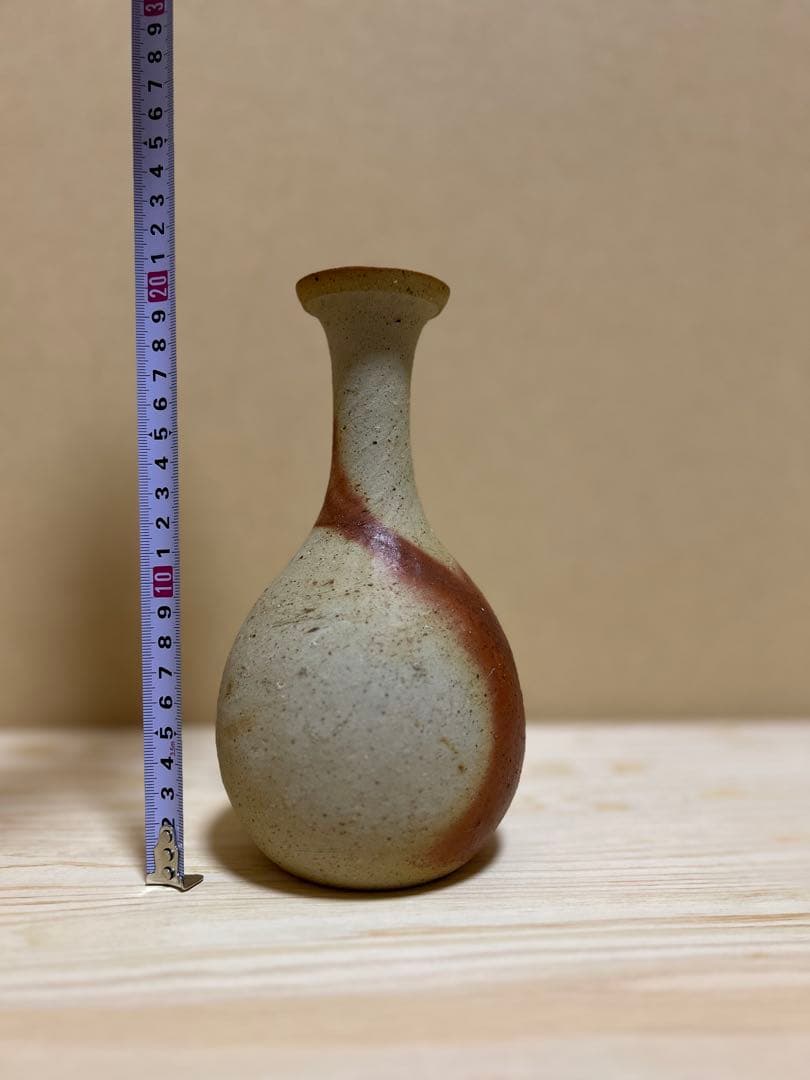 多久　守　緋襷鶴首花入