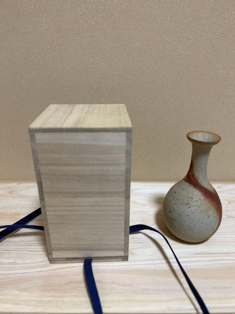 多久　守　緋襷鶴首花入