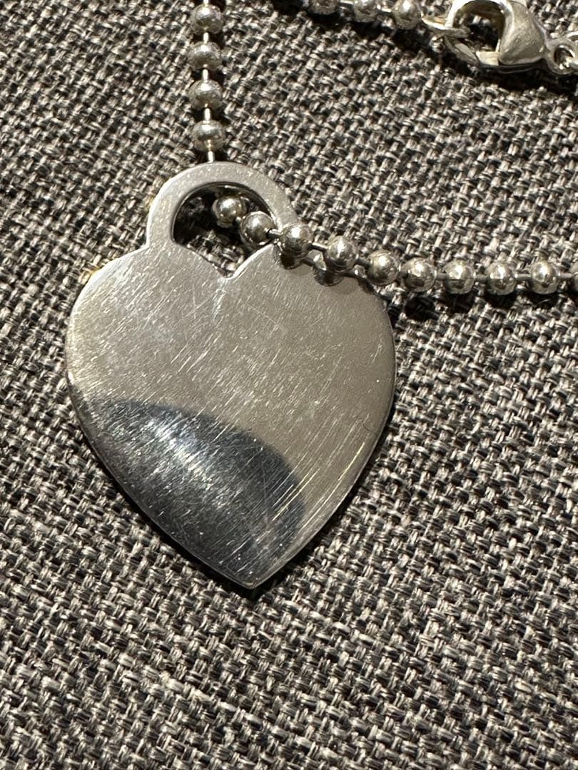 ティファニー　ネックレス　リターントゥ　ハート タグ　ロングボールチェーン