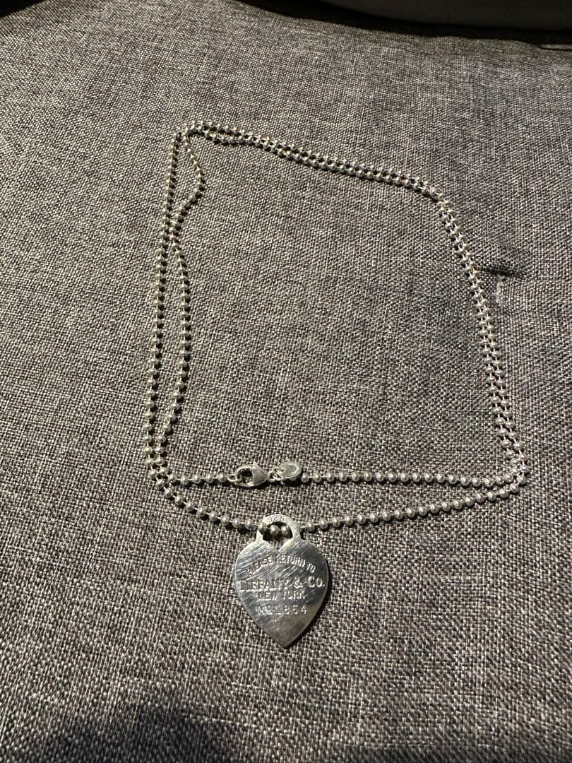 ティファニー　ネックレス　リターントゥ　ハート タグ　ロングボールチェーン