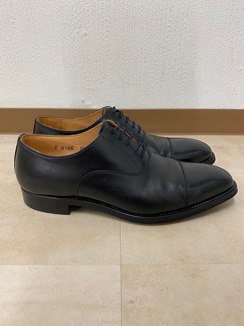 SCOTCH GRAIN ブラック ドレスシューズ 25cm