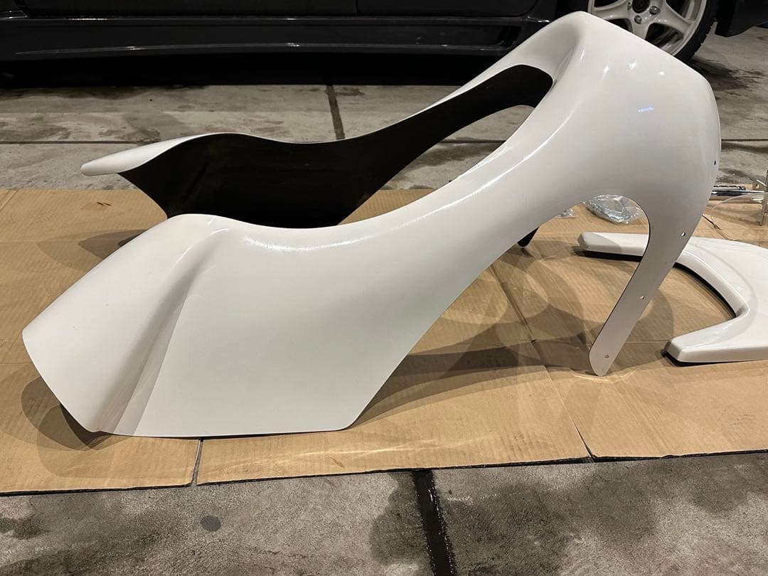 汎用ロケットカウル FRP 白ゲル ・ステー一式セット