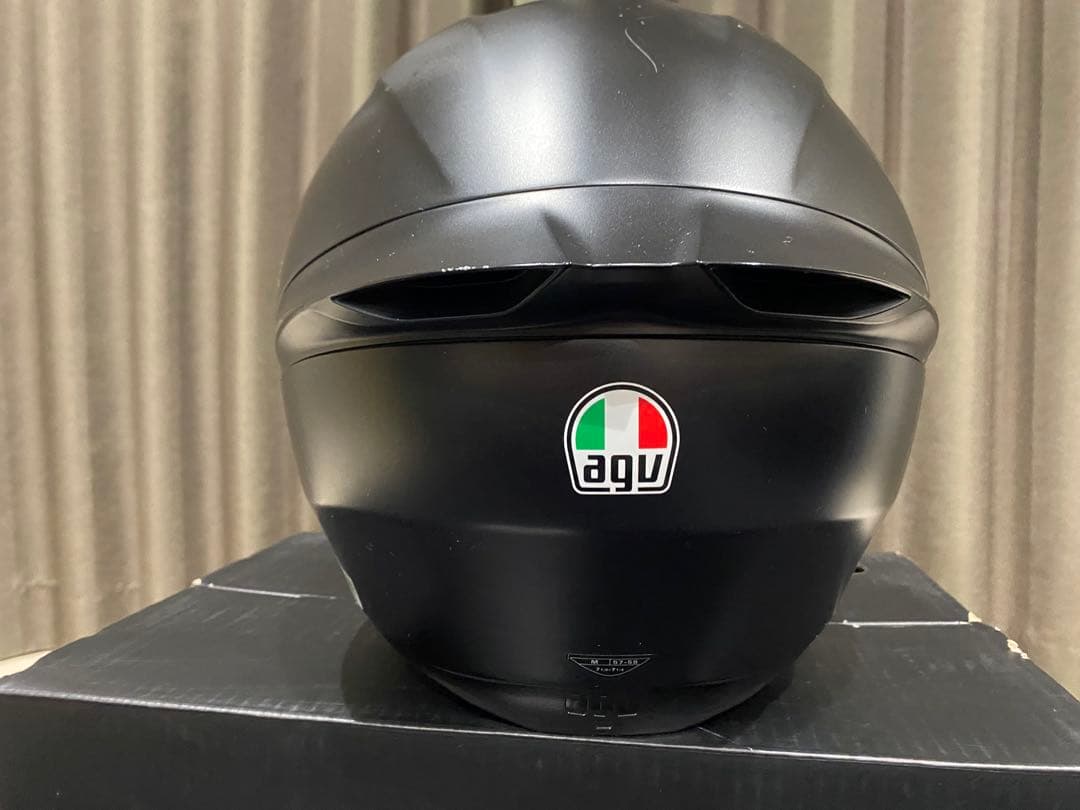 AGV フルフェイスヘルメット (ブラック/クリヤー/ブルーシールド)