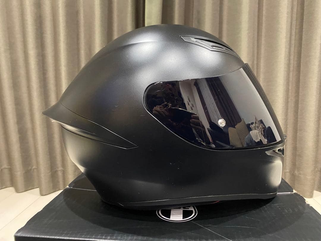 AGV フルフェイスヘルメット (ブラック/クリヤー/ブルーシールド)