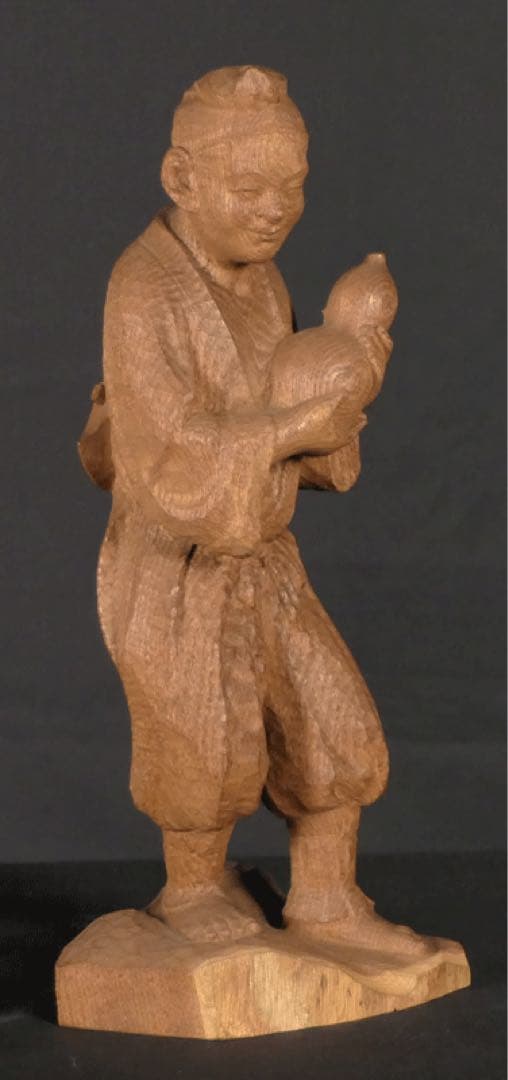 ★名品　【 木彫 養老孝子像 】 養老の滝 古今著聞集 宮彫り 山車彫刻