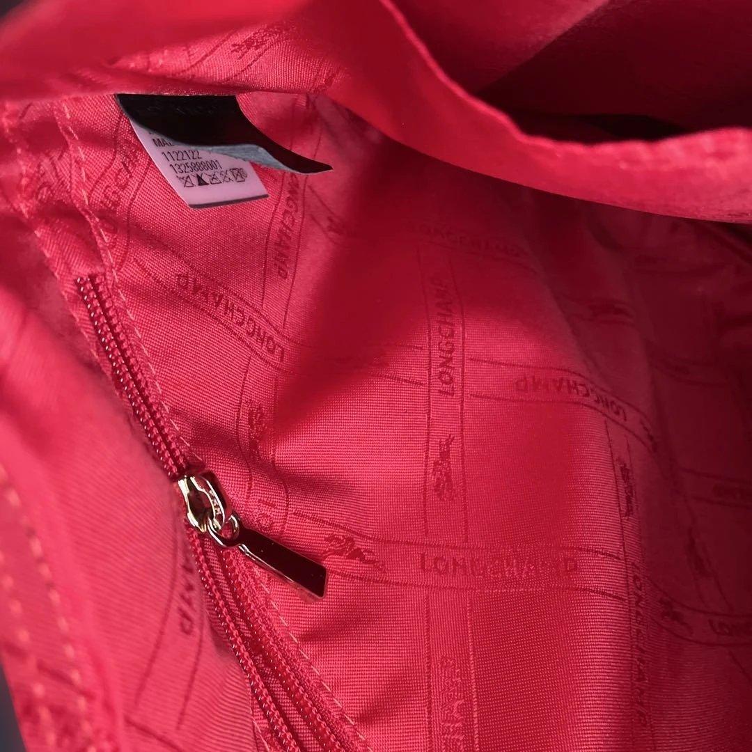 【新品同様】ロンシャンショルダーバッグ黒　オールレザー