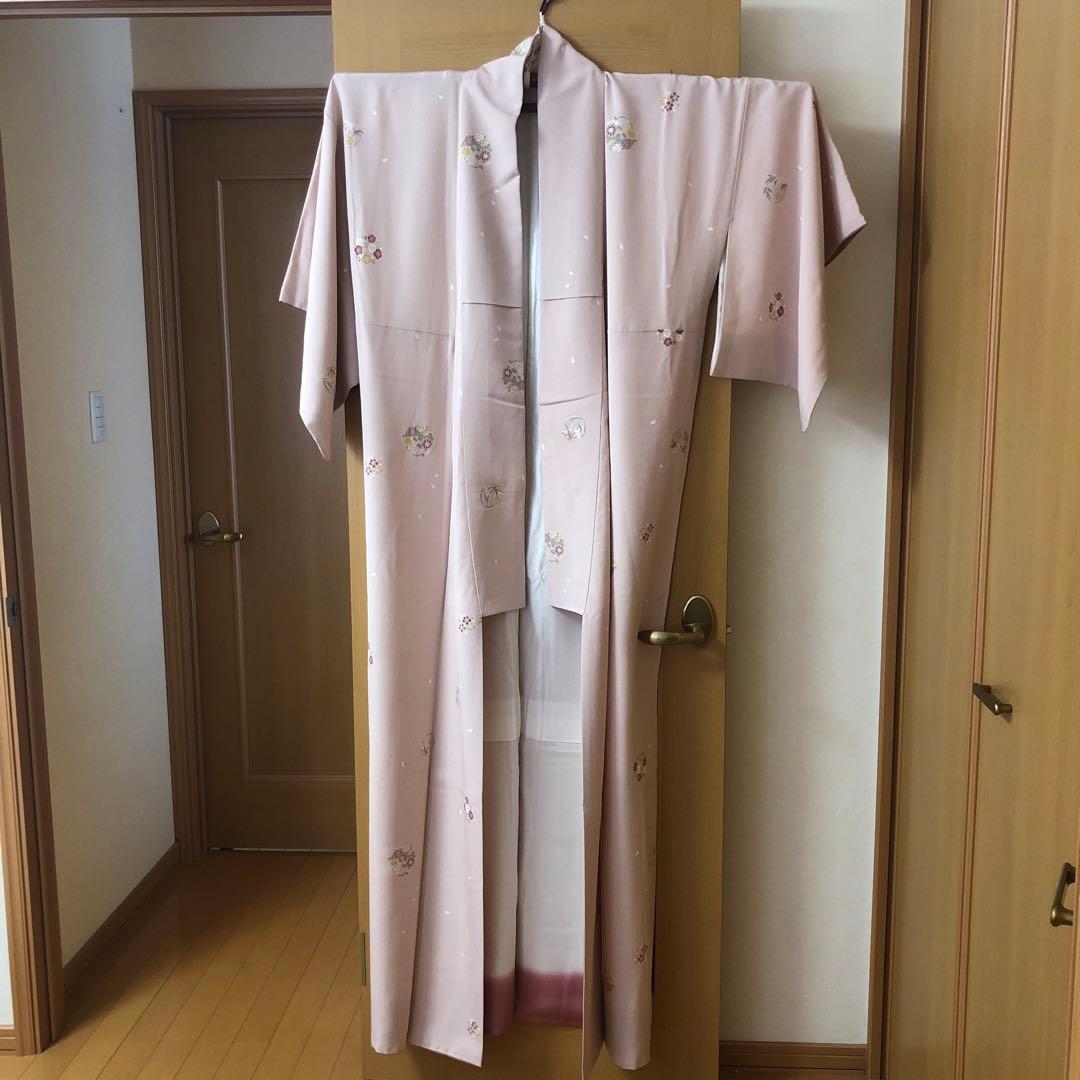 レディース　正絹小紋　１度だけ使用