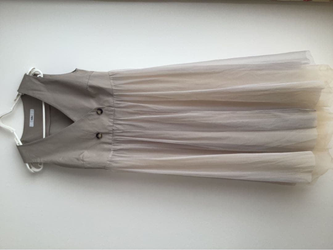 sheller シェリエ　3wayチュールトレンチコート ロング ワンピース