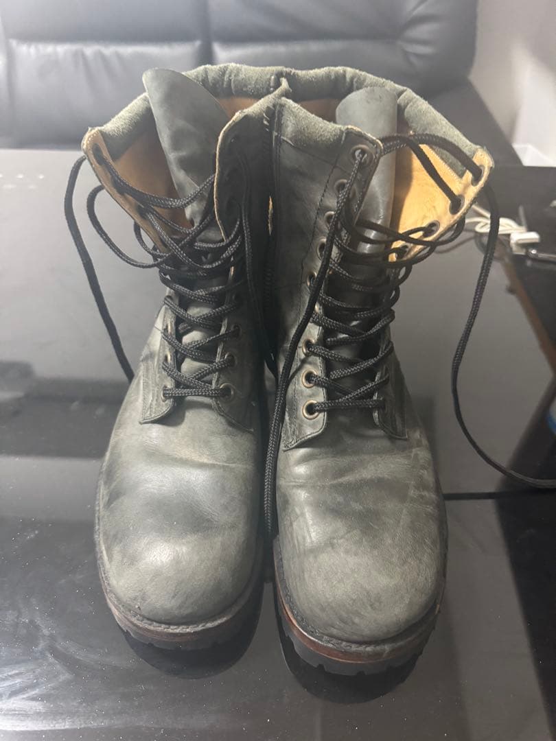 NUMBER(N)INE ナンバーナインサイドジップシースアップブーツ黒