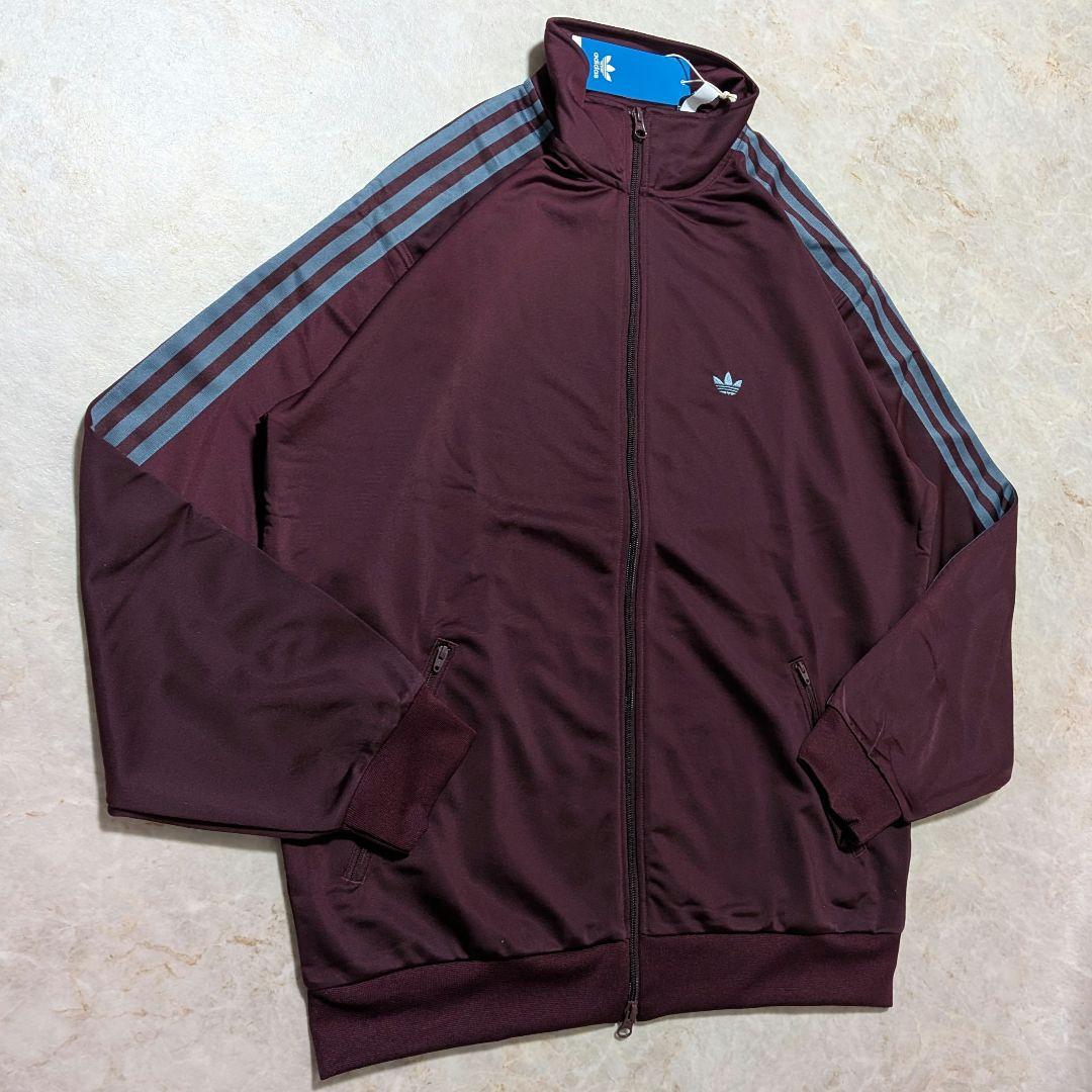 新品★廃盤品 アディダス ベッケンバウアートラックジャケット マルーン紫青 L
