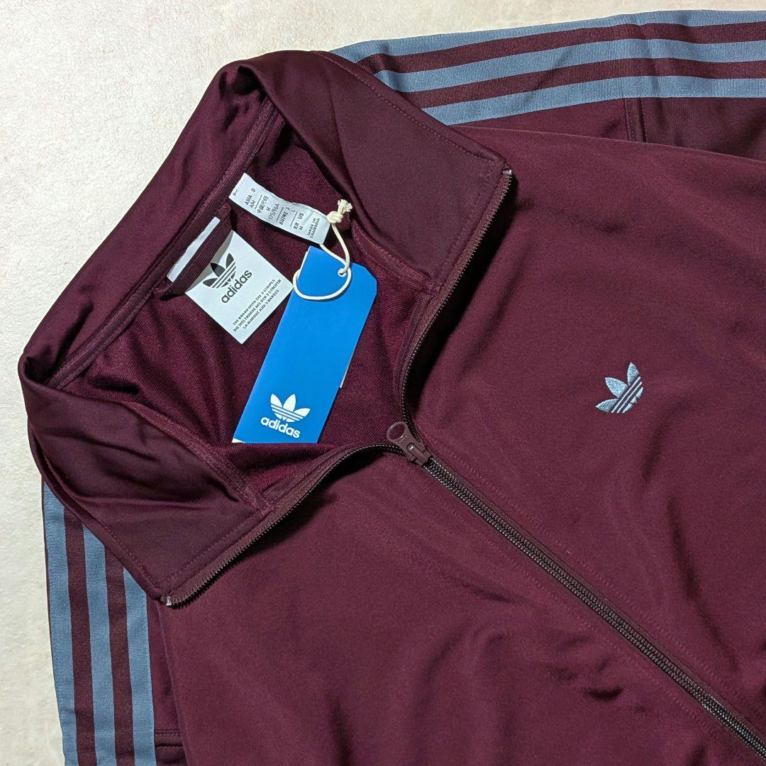 新品★廃盤品 アディダス ベッケンバウアートラックジャケット マルーン紫青 L