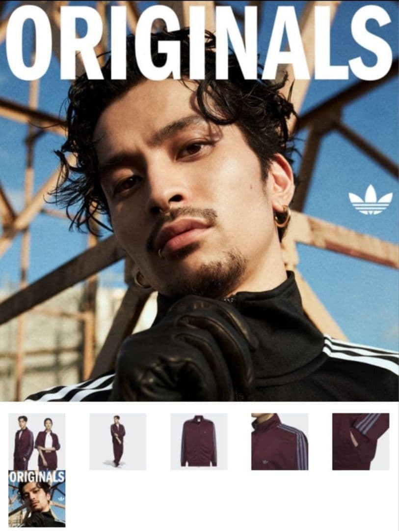 新品★廃盤品 アディダス ベッケンバウアートラックジャケット マルーン紫青 L