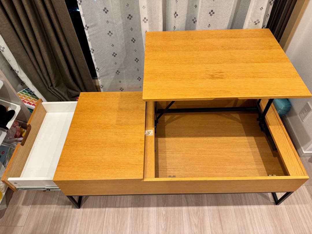 【なむん】ニトリ センターテーブルNヒバリ120 LBR