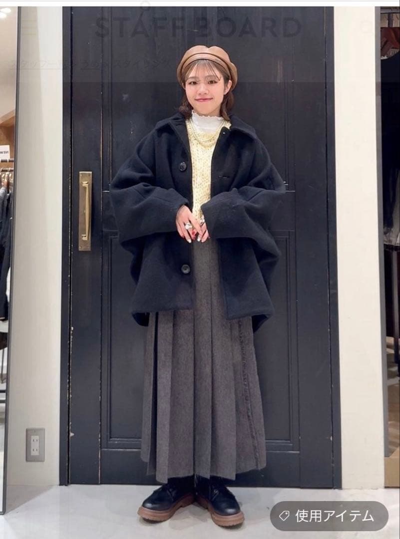 【美品】 niko and… ライトモッサドルマンジャケットコート