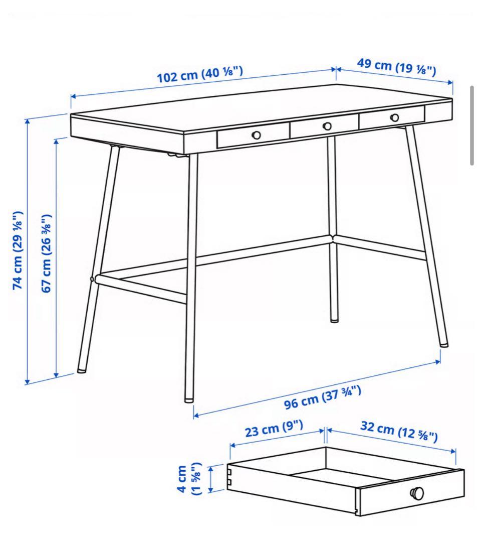 IKEA リルオーセン　デスク　木製