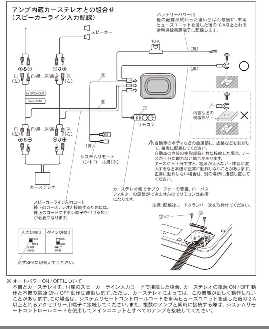カロッツェリア　サプウーファー　TS-WX140DA